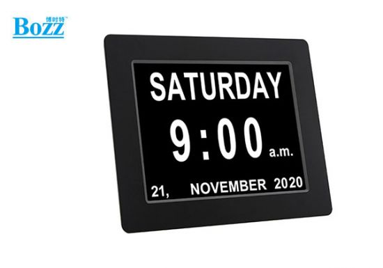 LCD电子日历 出口多语言桌面智能时钟机