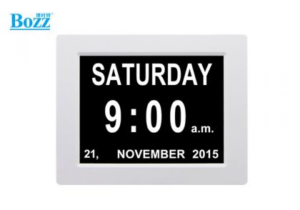 8 inch digital calendar day clock for dementia or alzheimer_DC8001
