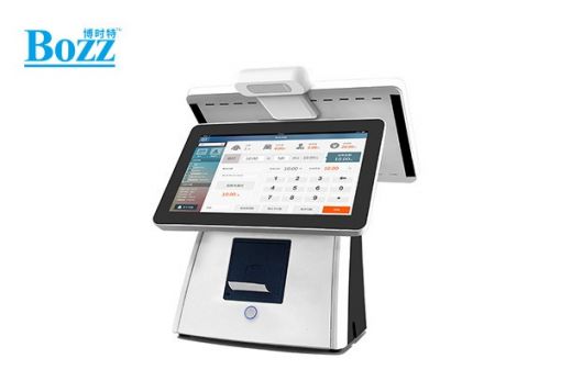 安卓双屏刷脸收银机票据打印一体收款机-P8