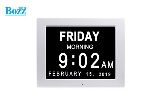 电子日历时钟机 多国语言智能显示台钟_DC1211