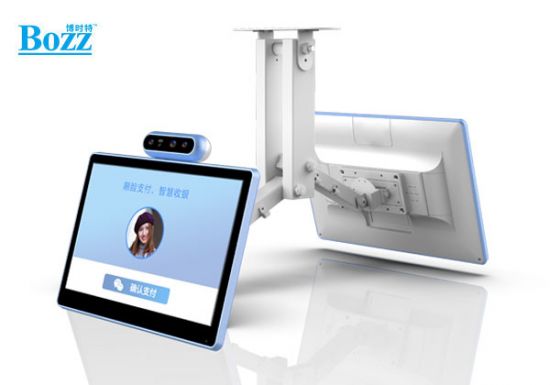 安卓双屏刷脸支付收银机，食堂消费机