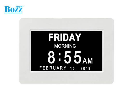 	 电子日历时钟机 多国语言智能显示台钟_DC7001