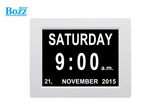 8 inch digital calendar day clock for dementia or alzheimer_DC8001